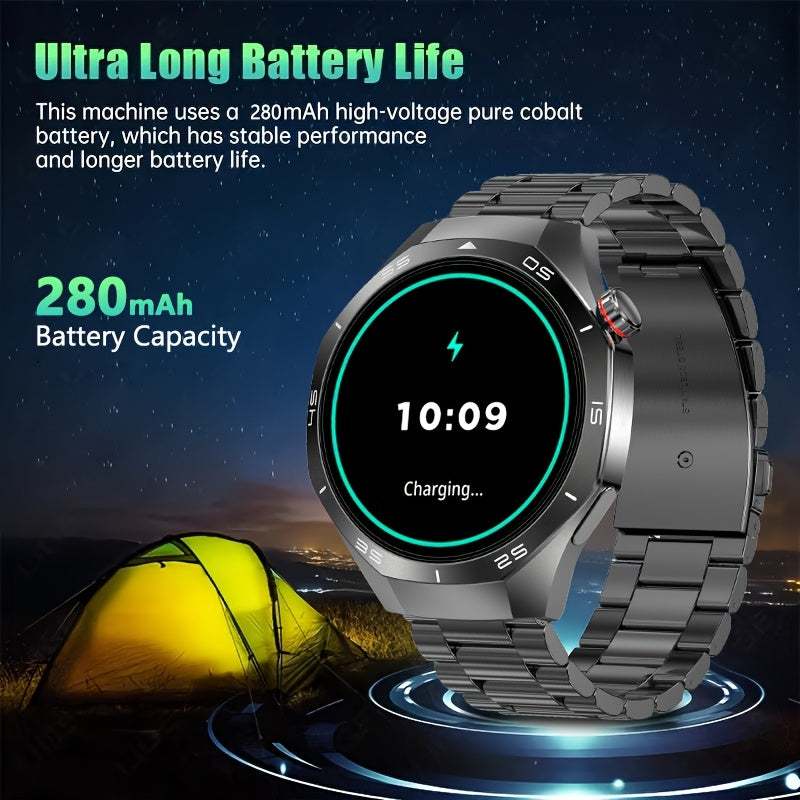 ChiBear Watch 5 Pro Smartwatch | 1.53-inch HD TFT Display | Wireless 5.3 | AI Voice Assistant | Multiple Sports Modes | Wireless Calling & Notifications | USB Rechargeable Lithium Polymer Battery | Silicone Strap | Weather |