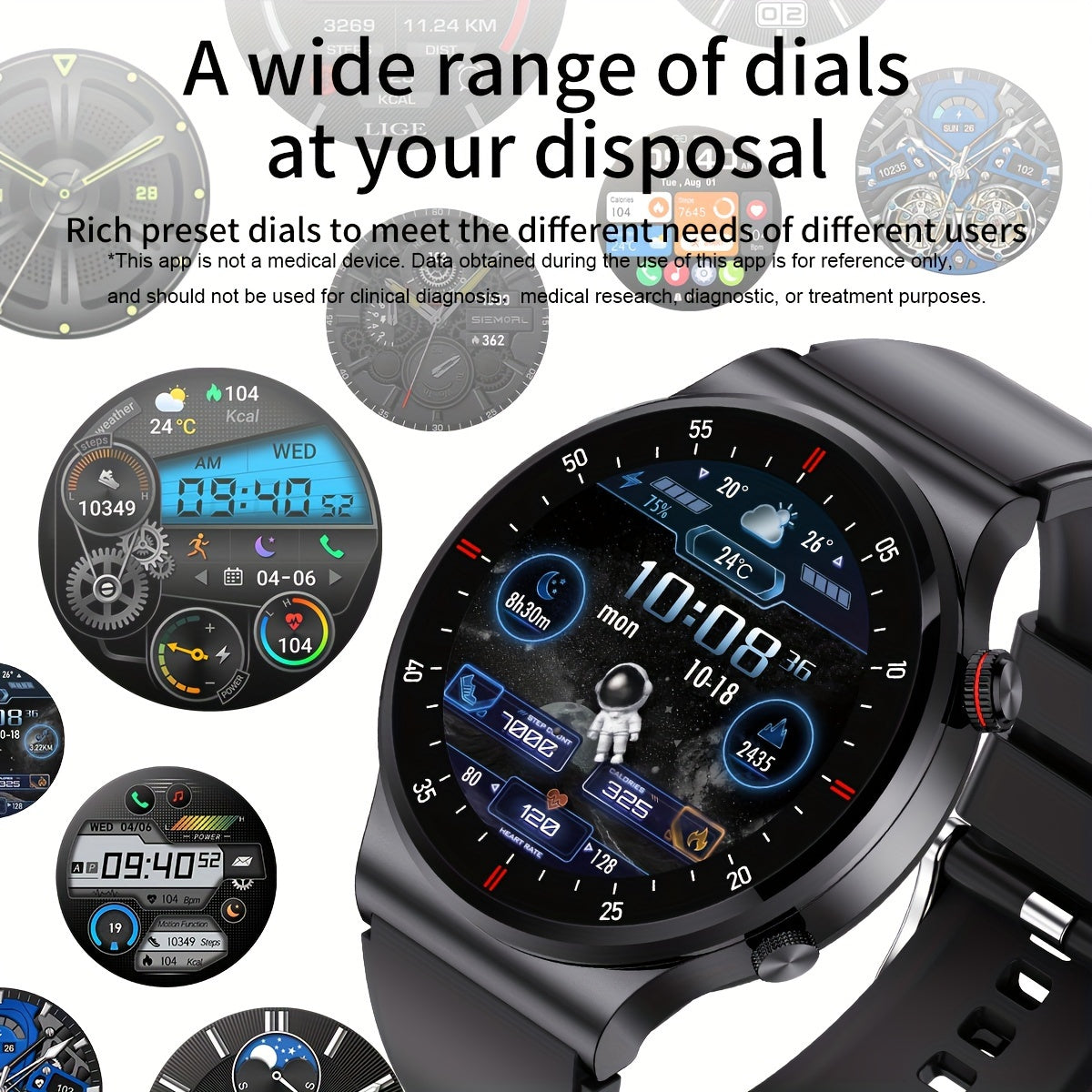 LIGE New Fashion Smart Watch Answer And Reject Incoming Calls AI Voice Assistant Control Password Unlockin Watche HD Screen Weather Forecast Sleeping Monitoring Fitness Smartwatch Custom Watch Face Bracelet