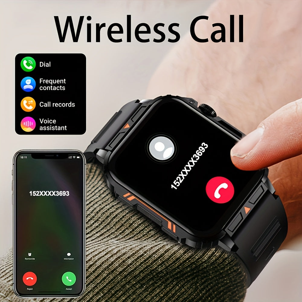 SENBONO New Smart Watch for Men, Wireless Call Smartwacth, 340mAh Large Battery, Information Push and Read, Watch Face, Sport Smart Watch for Phone